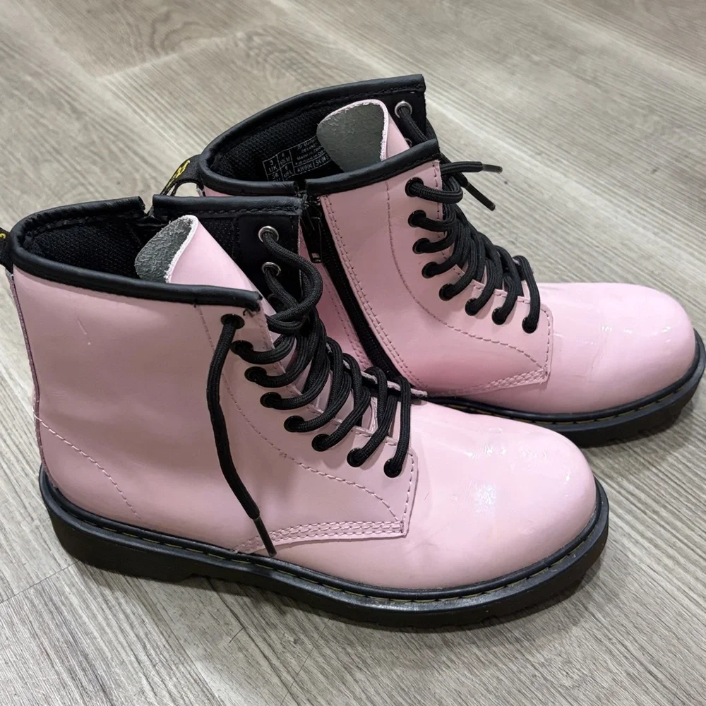 Dr. Martens Pink Patent Boots